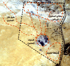 موقع الدراسة في منطقة اللياح وتعدد أوجه الأضرار البيئية